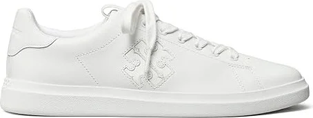 Tory Burch Double T Howell Court Women's Shoes White/White : 10 M, Leather - Image 4