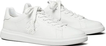 Tory Burch Double T Howell Court Women's Shoes White/White : 10 M, Leather
