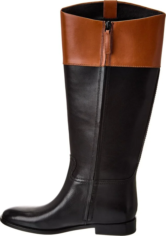 Tory Burch Double T Leather Riding Boot - Image 2