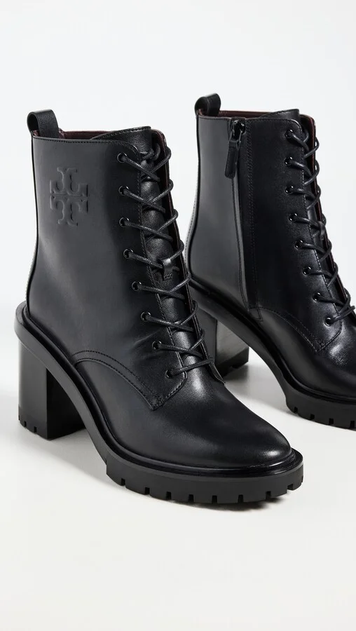 Tory Burch Double T Lug Ankle Boots 95mm - Image 2