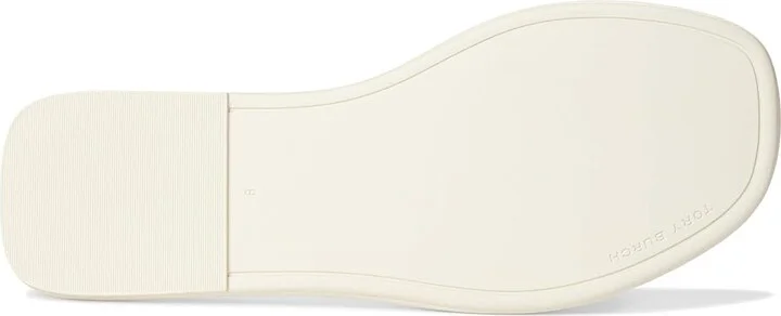 Tory Burch Double T Sport Slide Women's Shoes Light Cream/Gold : 7 W, Leather - Image 3