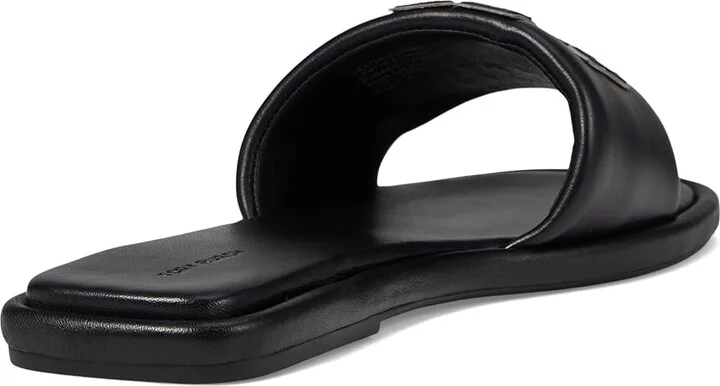 Tory Burch Double T Sport Slide Women's Shoes Perfect Black/Gold : 10.5 M, Leather - Image 4