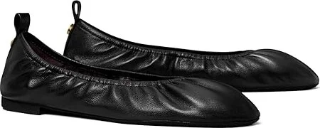 Tory Burch Eddie Ballet 2.0 Women's Shoes Perfect Black : 6.5 M, Leather