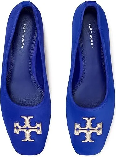 Tory Burch Eleanor Ballet Women's Shoes Cobalt : 5 M, Leather - Image 2