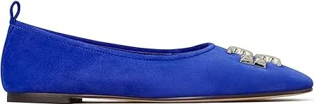 Tory Burch Eleanor Ballet Women's Shoes Cobalt : 5 M, Leather - Image 4