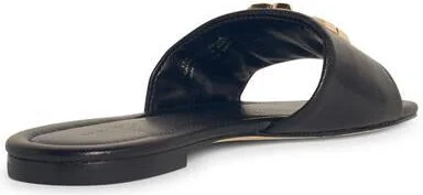 Tory Burch 'Eleanor' Black Leather Slippers - Image 3