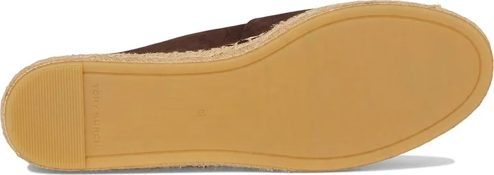 Tory Burch Eleanor Espadrille Women's Shoes Dark Cocoa/Silver : 6 M, Velvet - Image 3