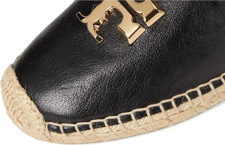 Tory Burch Eleanor Espadrille Women's Shoes Perfect Black/Gold 1 : 5 M, Velvet - Image 7