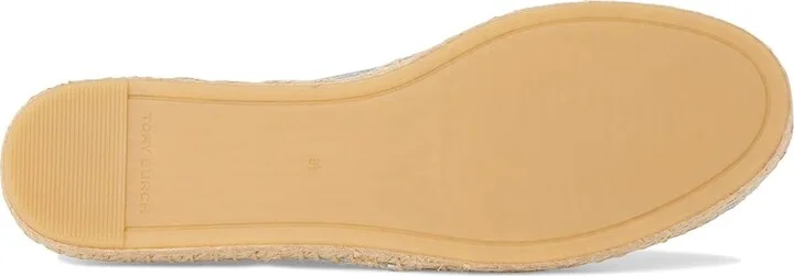 Tory Burch Eleanor Espadrille Women's Shoes Shiny Silver/Silver : 9 M, Velvet - Image 3