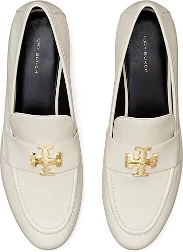 Tory Burch Eleanor Loafer Women's Shoes Light Cream/Gold : 10.5 M, Leather - Image 2