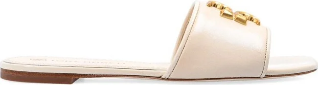 Tory Burch Eleanor Logo-Plaque Sandals