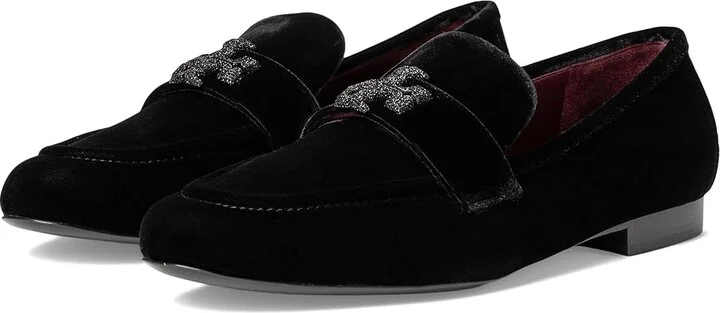 Tory Burch Eleanor Pave Loafers Women's Flat Shoes Perfect Black : 9.5 M, Leather