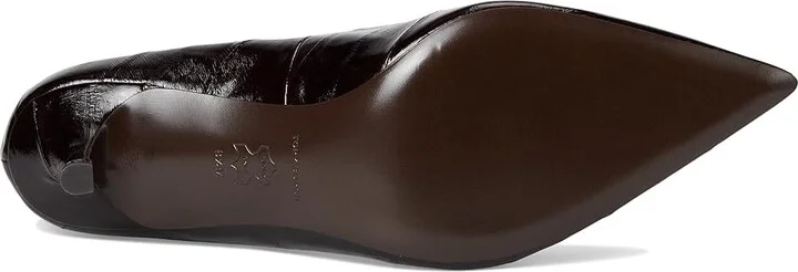 Tory Burch Eleanor Pump 65MM High Women's Heels Cocoa/Gold : 8 M, Leather - Image 3