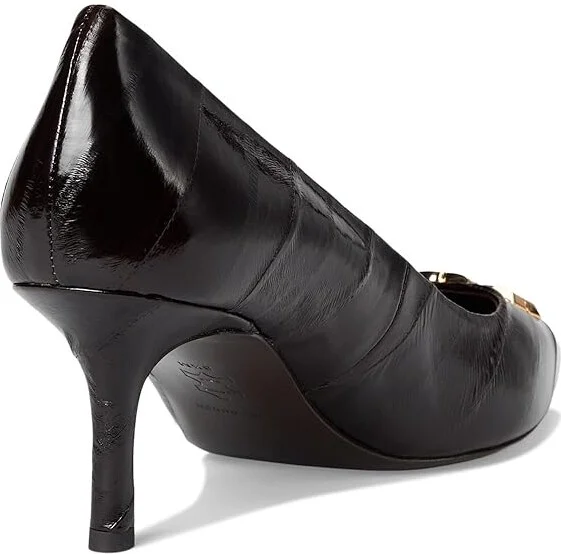 Tory Burch Eleanor Pump 65MM High Women's Heels Cocoa/Gold : 8 M, Leather - Image 4