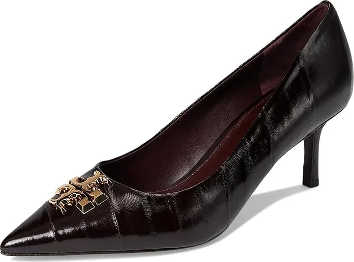 Tory Burch Eleanor Pump 65MM High Women's Heels Cocoa/Gold : 8 M, Leather - Image 5