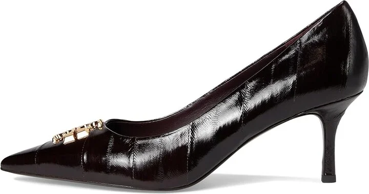 Tory Burch Eleanor Pump 65MM High Women's Heels Cocoa/Gold : 8 M, Leather - Image 6