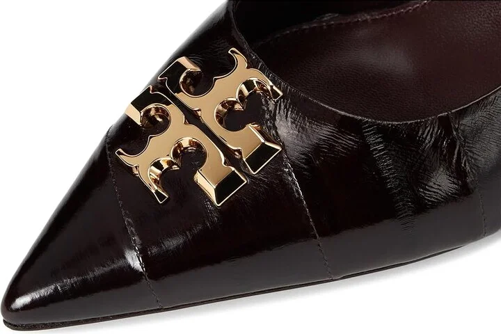 Tory Burch Eleanor Pump 65MM High Women's Heels Cocoa/Gold : 8 M, Leather - Image 7