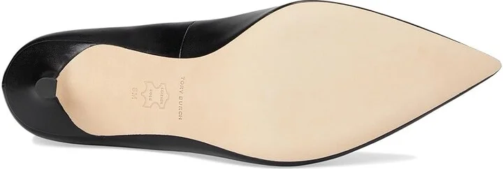 Tory Burch Eleanor Pump 65MM High Women's Heels Perfect Black/Gold : 7.5 M, Leather - Image 3