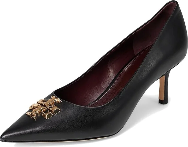 Tory Burch Eleanor Pump 65MM High Women's Heels Perfect Black/Gold : 7.5 M, Leather - Image 5