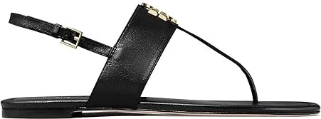 Tory Burch Eleanor Sandal Women's Shoes Perfect Black : 5.5 M, Leather - Image 3