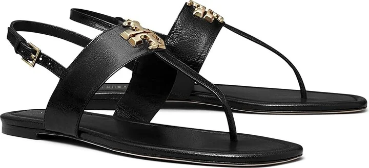 Tory Burch Eleanor Sandal Women's Shoes Perfect Black : 5.5 M, Leather