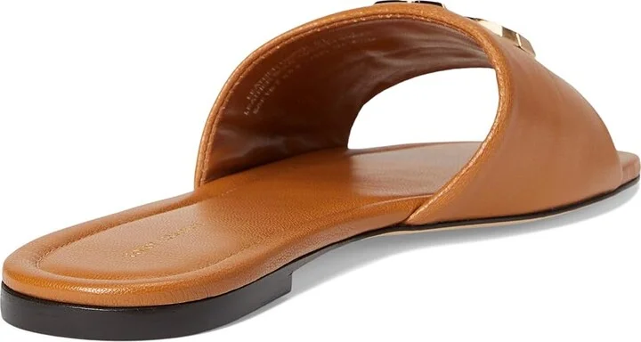 Tory Burch Eleanor Slide Women's Shoes Caramel Corn/Gold : 6.5 M, Leather - Image 4