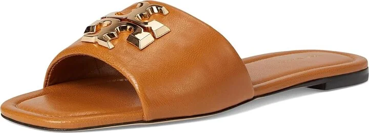 Tory Burch Eleanor Slide Women's Shoes Caramel Corn/Gold : 6.5 M, Leather - Image 5