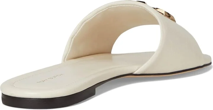 Tory Burch Eleanor Slide Women's Shoes Light Cream/Gold : 10 M, Leather - Image 4
