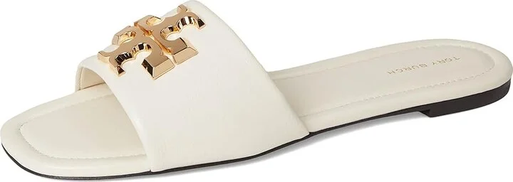 Tory Burch Eleanor Slide Women's Shoes Light Cream/Gold : 10 M, Leather - Image 5