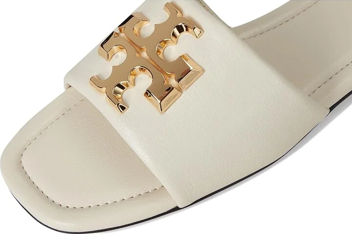 Tory Burch Eleanor Slide Women's Shoes Light Cream/Gold : 10 M, Leather - Image 7
