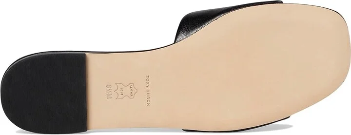Tory Burch Eleanor Slide Women's Shoes Light Cream/Gold : 10 M, Leather - Image 9