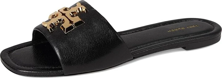 Tory Burch Eleanor Slide Women's Shoes Light Cream/Gold : 10 M, Leather - Image 11