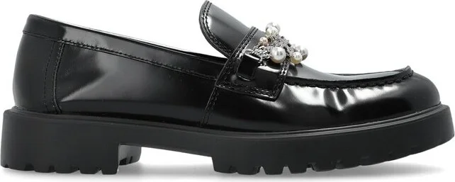 Tory Burch Embellished Classic Lug Loafers