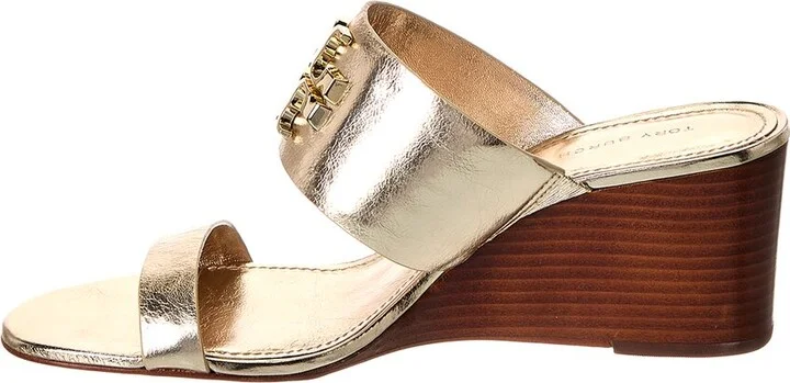 Tory Burch Everly 65 Leather Wedge Sandal - Image 2