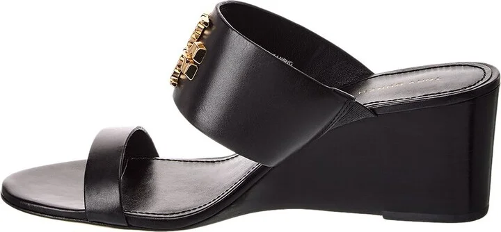 Tory Burch Everly 65 Leather Wedge Sandal - Image 2