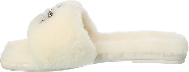 Tory Burch Everly Jeweled Shearling Slide - Image 2