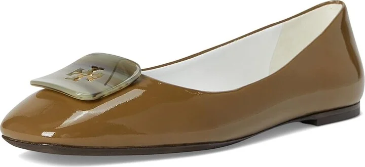 Tory Burch Georgia Ballet Women's Shoes Almond Oats : 5 M, Leather - Image 5