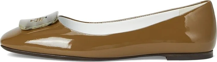 Tory Burch Georgia Ballet Women's Shoes Almond Oats : 5 M, Leather - Image 6