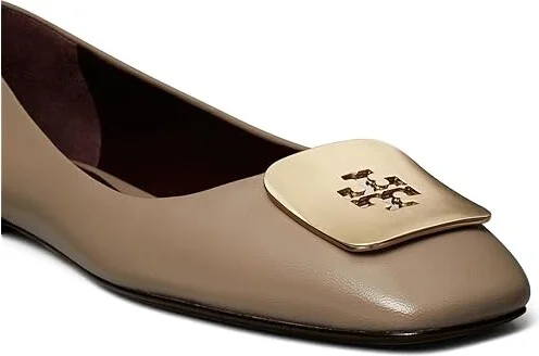 Tory Burch Georgia Ballet Women's Shoes Dark Elk : 5 M, Leather - Image 3