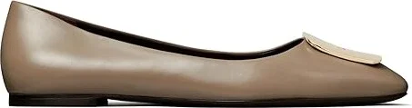 Tory Burch Georgia Ballet Women's Shoes Dark Elk : 5 M, Leather - Image 4