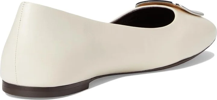 Tory Burch Georgia Ballet Women's Shoes Light Cream : 6.5 M, Leather - Image 4