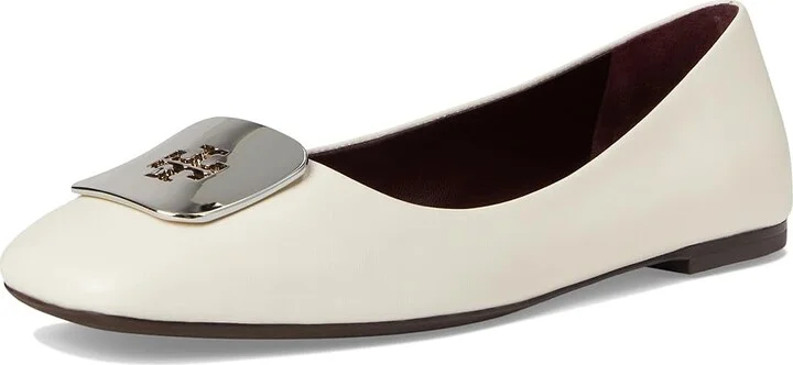 Tory Burch Georgia Ballet Women's Shoes Light Cream : 6.5 M, Leather - Image 5