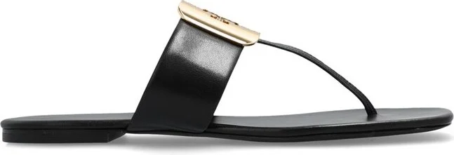 Tory Burch Georgia Logo Plaque Sandals