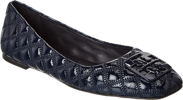 Tory Burch Georgia Quilted Patent Ballet Flat