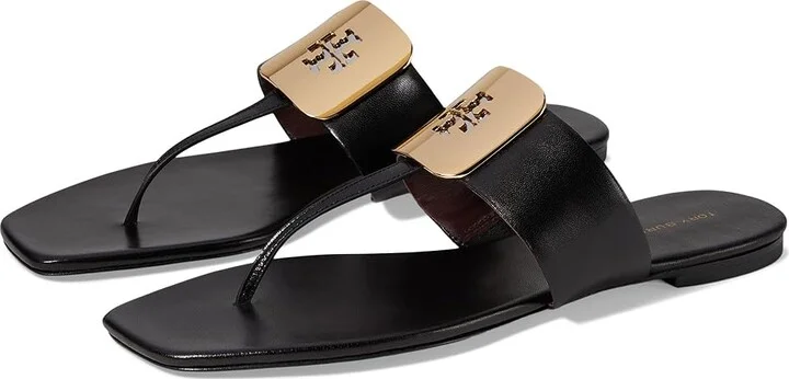 Tory Burch Georgia Sandals Women's Sandals Perfect Black : 5 M, Leather
