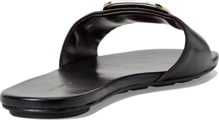 Tory Burch Georgia Slide Women's Wedge Shoes Perfect Black : 9.5 M, Leather - Image 4
