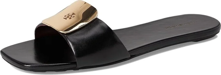 Tory Burch Georgia Slide Women's Wedge Shoes Perfect Black : 9.5 M, Leather - Image 5