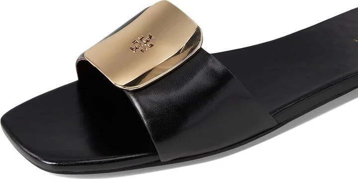 Tory Burch Georgia Slide Women's Wedge Shoes Perfect Black : 9.5 M, Leather - Image 7