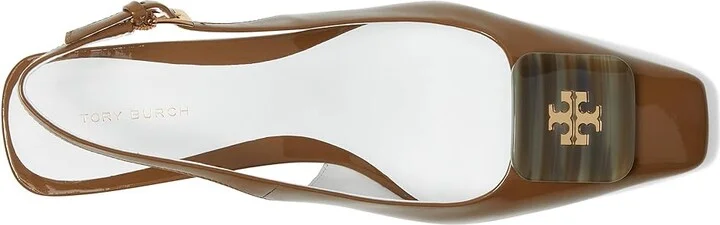 Tory Burch Georgia Slingback 55 mm High Women's Heels Almond Oats : 5.5 M, Leather - Image 2