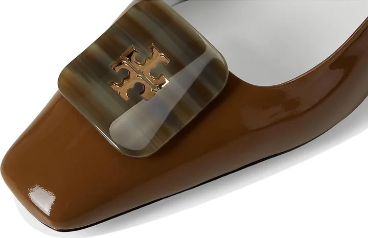 Tory Burch Georgia Slingback 55 mm High Women's Heels Almond Oats : 5.5 M, Leather - Image 7